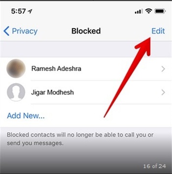 how to block someone on whatsapp for iphone
