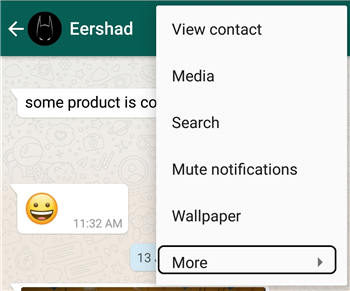 How to block a contact on WhatsApp?
