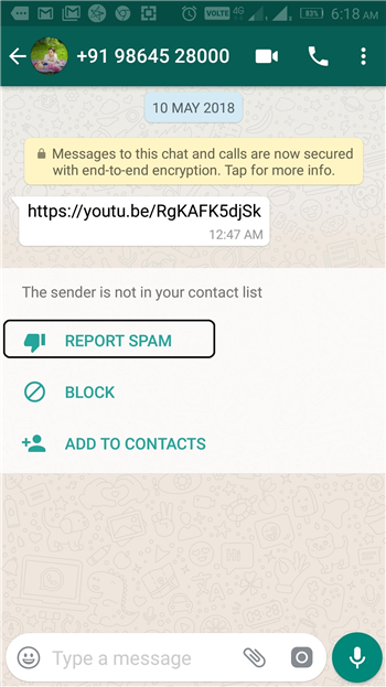 How to block a contact on WhatsApp?