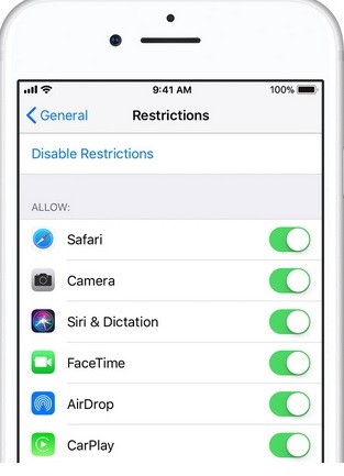 Allow use of integrated Apple apps and features